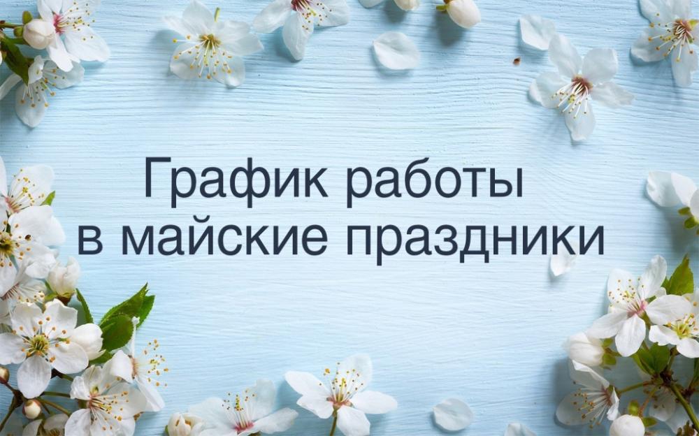 О порядке работы ГБУЗ «Башмаковская РБ» 29.04.2025г., в периоды  с 01.05.2025г. по 05.05.2025г. и с 08.05.2025г. по 12.05.2025г. в Башмаковском и Пачелмском районах